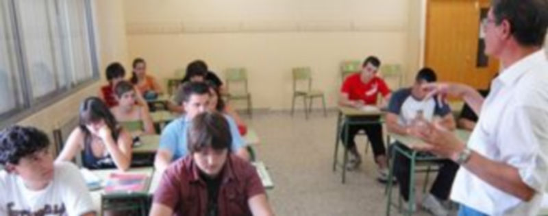 Imagen de archivo de uno de los primeros grupos de estudiantes que se acogió al programa de refuerzo./Juan Martín