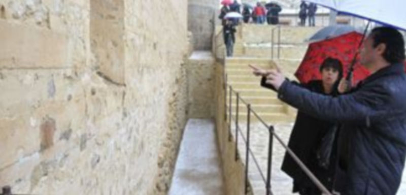 Arahuetes y De Santos comprueban las  obras realizadas