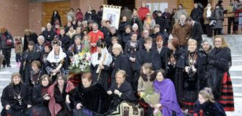 El frío y la nieve marcaron la celebración en Nueva Segovia. / J. Martín.