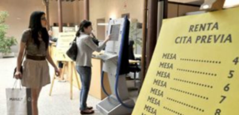 Imagen de archivo de la oficina de la Agencia Tributaria en la capital segoviana