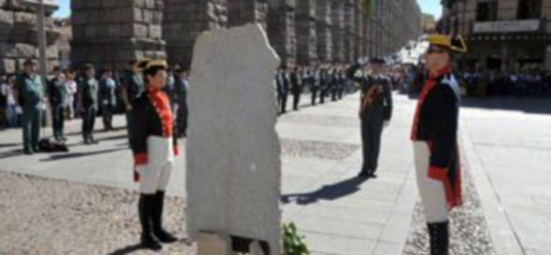 Imagen de archivo de un desfile de la Guardia Civil. / Juan Martín