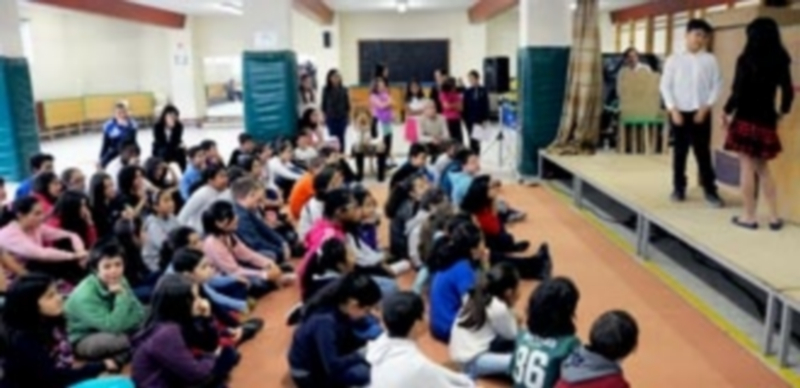 El Colegio Santa Eulalia ha sido el primero en el que se ha podido ver el resultado del programa. / KAMARERO