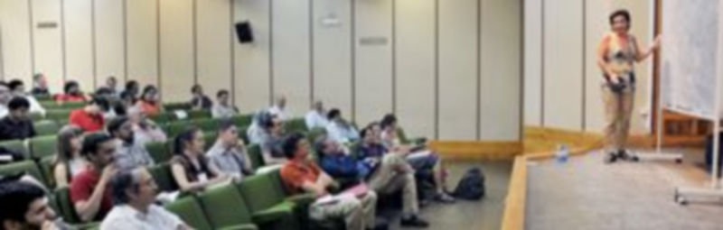 Los asistentes a las conferencias escucharon ayer la intervención de Ana Reguera