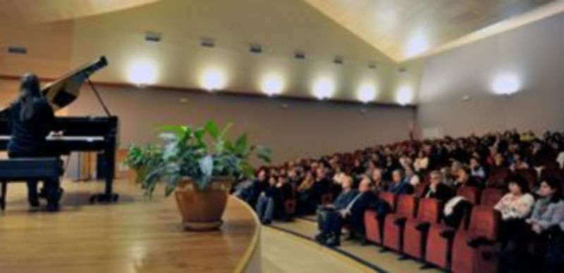 Imagen de una actuación en el auditorio del Conservatorio de Música