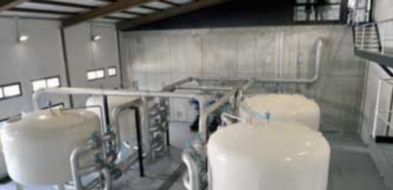 Imagen de una de las plantas de tratamiento de agua potable situada en la provincia de Segovia. / Kamarero