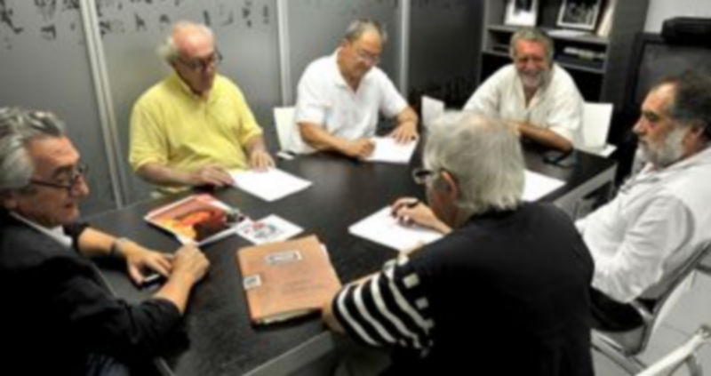 Una de las reuniones del comité que trabaja en la organización de los actos