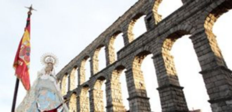 El traslado de la imagen de la Virgen de la Fuencisla