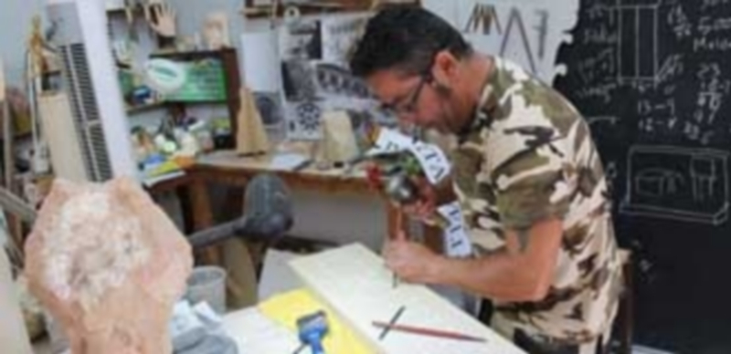 La jornada permitió conocer las técnicas del oficio artesanal de cantería. / M. G.