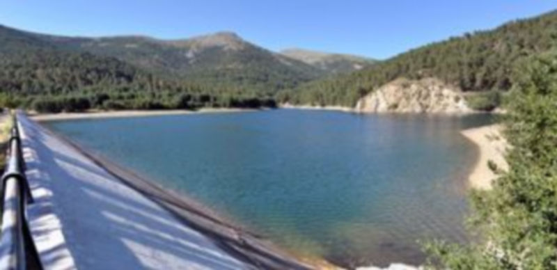 Vista de la presa de El Tejo