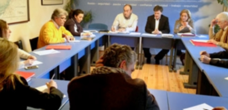 Los miembros del Comité de Campaña del PP en Segovia