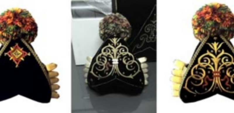 Secuencia del montaje que utilizó Juan Alberto de Lucas para el diseño de su montera.