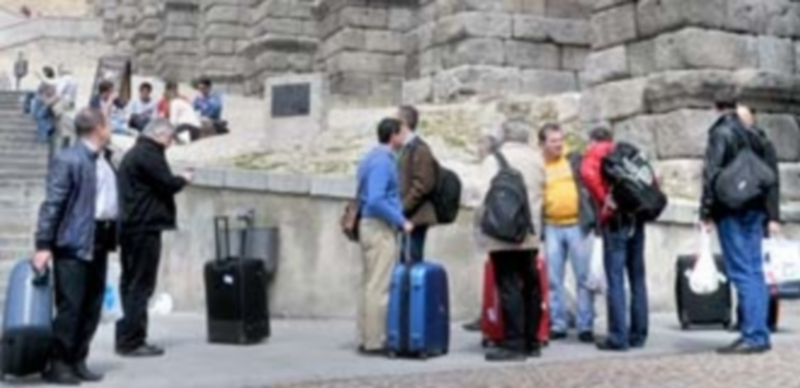 Imagen de un grupo de turistas