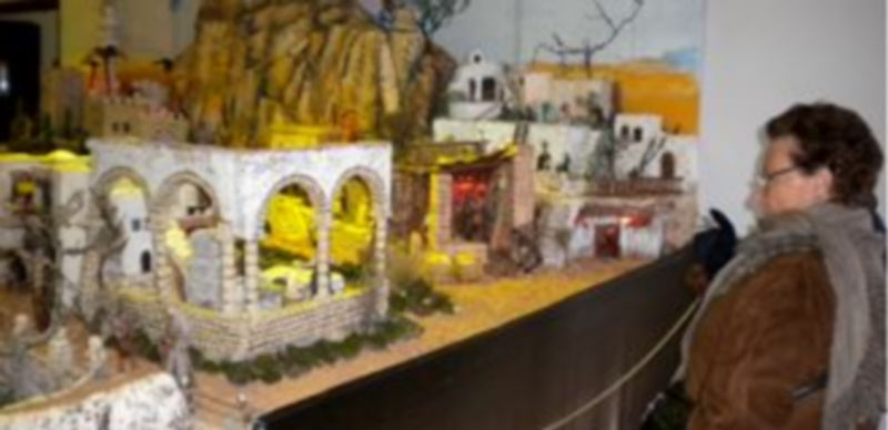 El belén de las Hermanitas de los Pobres ha sido premiado en la categoría “Otras Instituciones”. / M.G.