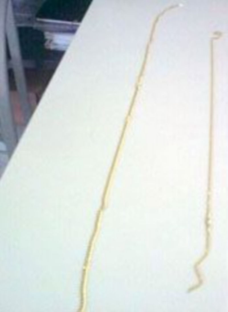 Imagen del cordón y la cadena de oro que fueron recuperados en la actuación de la Guardia Civil. / El Adelantado