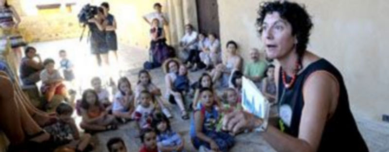 Eugenia Manzanera en un momento de la actuación de ayer