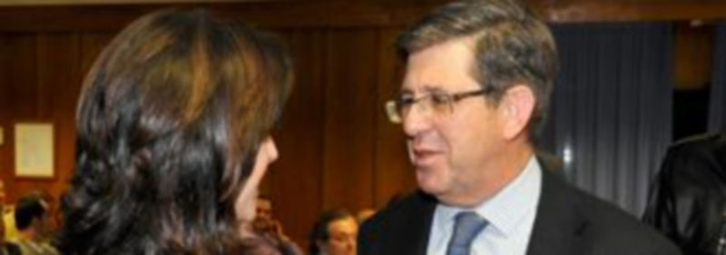 La consejera Silvia Clemente felicitó el lunes a Jesús Postigo por su elección como candidato a la Alcaldía / Juan Martín