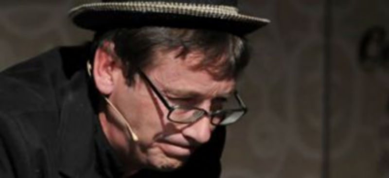 El narrador Jaime de la Chana en un momento de su actuación. / JUAN MARTÍN