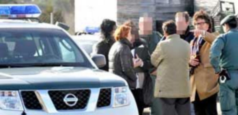 Momento en que miembros del Juzgado