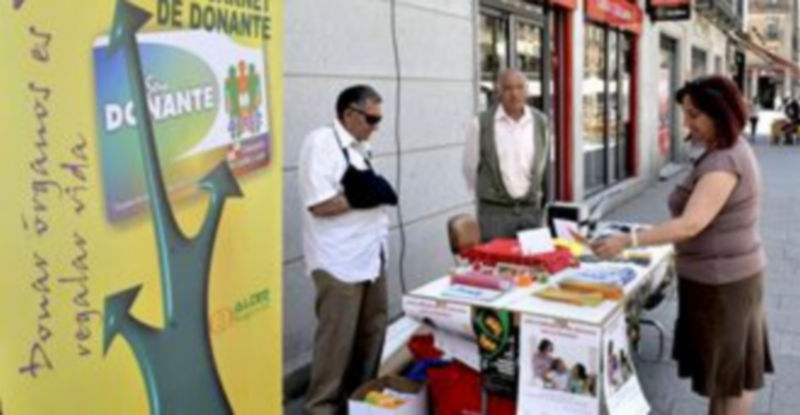 El día 2 de junio se celebró una jornada informativa sobre la importancia de las donaciones de órganos y tejidos./Kamarero