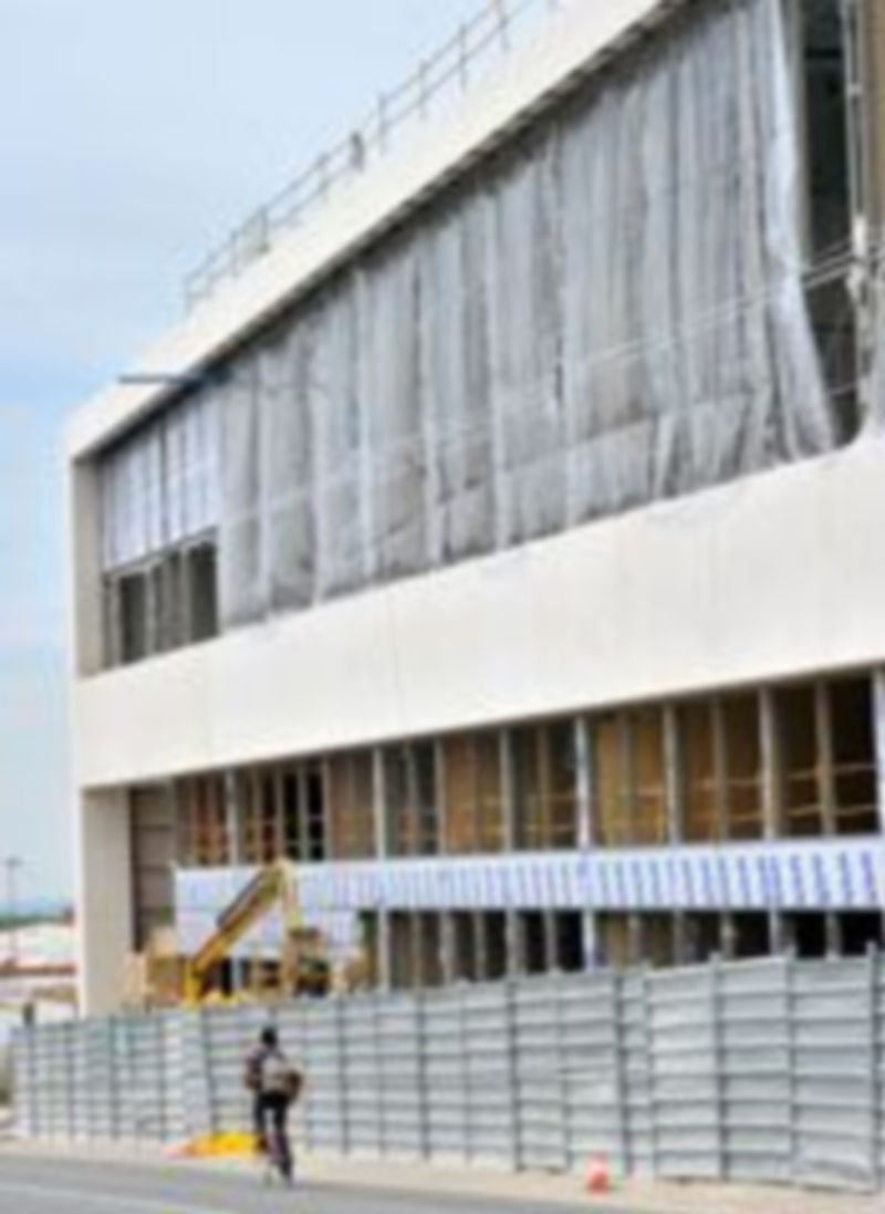 Fachada posterior del edificio del CIDE