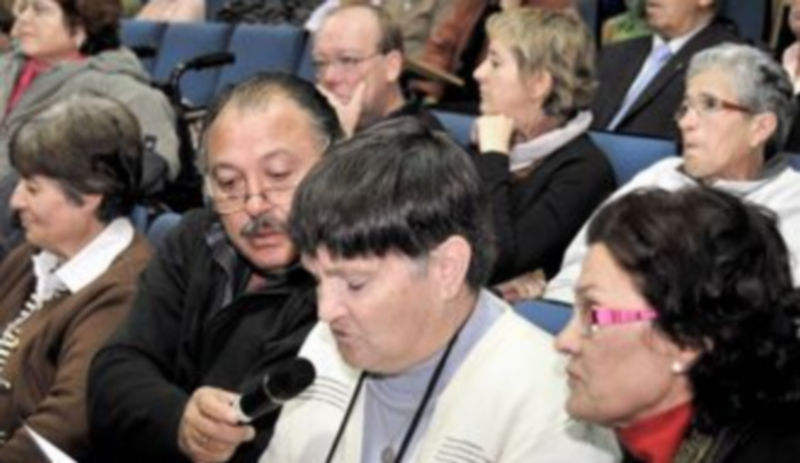 Una de las participantes ayer en el acto organizado por la UVa. / KAMARERO