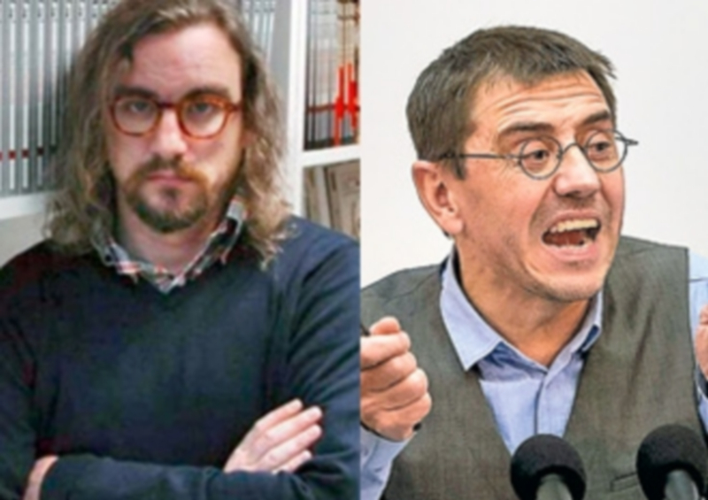 Jorge Lago y Juan Carlos Monedero. / Europa Press y Efe