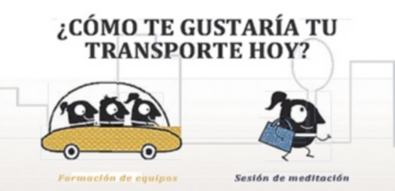 El cartel de la Semana de la movilidad incluye estos dibujos. / El Adelantado