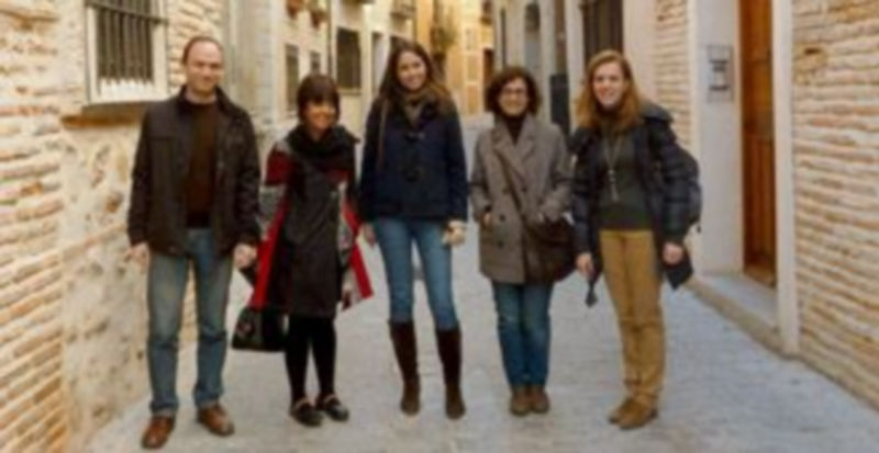 Técnicos de Patrimonio con la concejala Claudia de Santos (segunda por la izquierda)