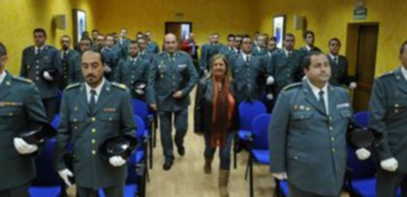 Imagen de la llegada de la subdelegada del Gobierno