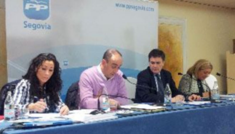 Un momento de la última reunión de la Junta Directiva Provincial del Partido Popular de Segovia. / El Adelantado