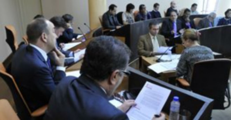 Un momento del pleno de la Diputación del martes