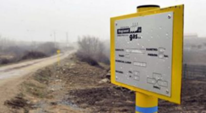 Poste del gaseoducto Ávila-Segovia