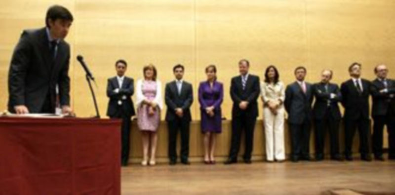 El segoviano Jesús Gómez toma posesión de su cargo en presencia de los consejeros Clemente y Silván. / ICAL