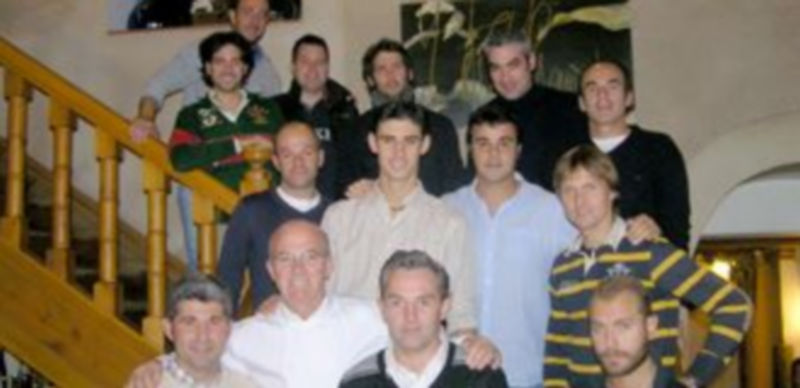 Los jugadores y organizadores