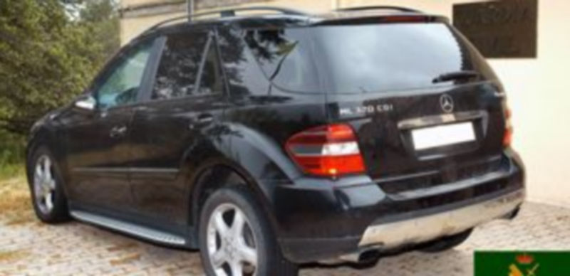 Vehículo recuperado por la Guardia Civil