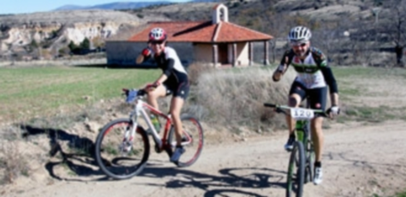 Dos de los participantes en la prueba de ayer