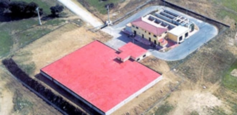 Vista aérea de una de las potabilizadoras del abastecimiento de Segovia