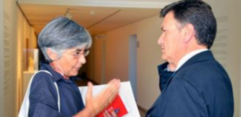 La directora de la pinacoteca