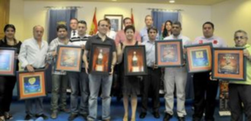 Los representantes de los establecimientos de hostelería que han resultado ganadores de la novena edición