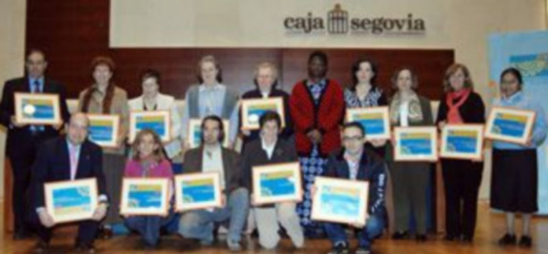 Receptores de ayudas de ‘la Caja Solidaria’ de una anterior edición./ JUAN MARTÍN