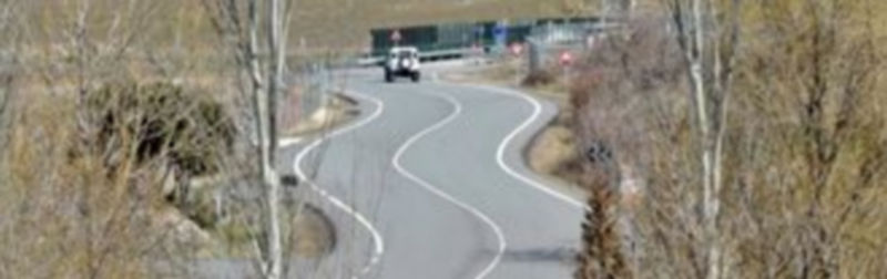 El vial provisional se encuentra cerrado al tráfico desde que se construyó la nueva desde la rotonda de la Choricera./ KAMARERO