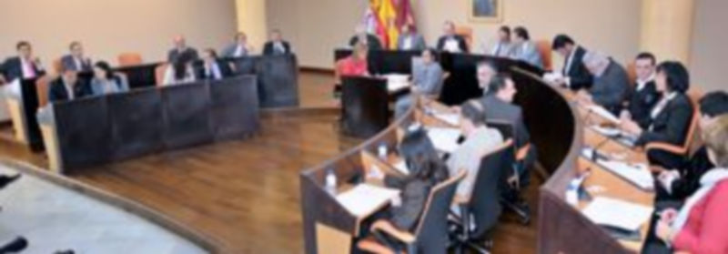 Un momento del pleno provincial celebrado ayer en la Diputación