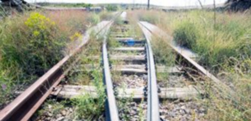 Imagen de archivo del trazado de la antigua vía de la línea de ferrocarril Segovia-Olmedo