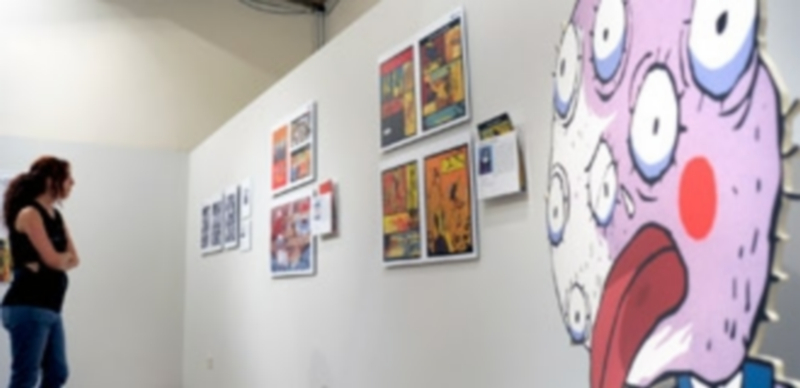 Viñetas contra el tópico 1 La exposición de cómic y novela gráfica de artistas árabes se estructura en medio centenar de paneles. / Kamarero