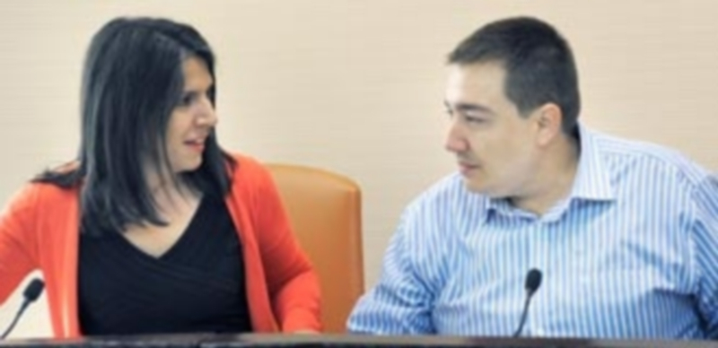 María Cuesta (Ciudadanos) y Juan Ángel Ruiz (UPyD)