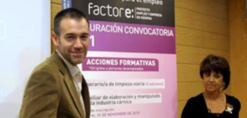 Los concejales Óscar Alonso y Claudia de Santos