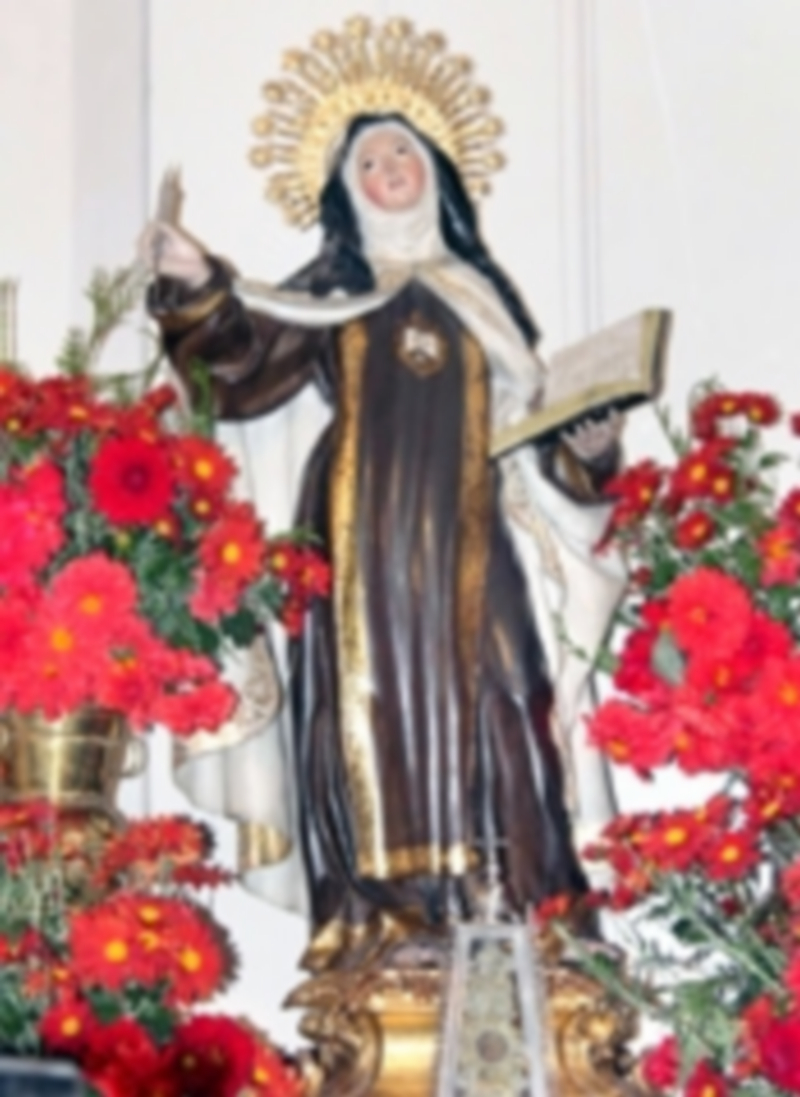 Imagen de la Santa que se venera en el Convento de las Carmelitas. /M.G.