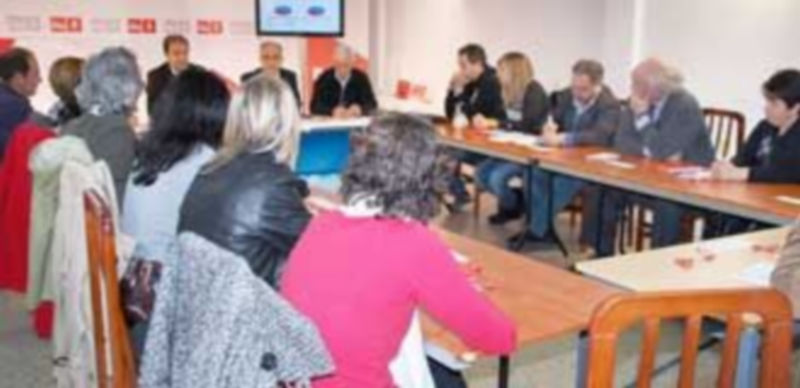 Un momento de la reunión de la Comisión Ejecutiva Provincial del PSOE celebrada el pasado domingo. / El Adelantado
