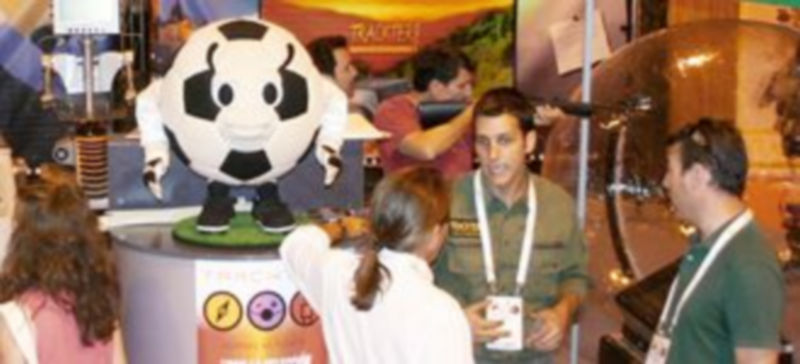 Stand de Trackter en una reciente feria del sector. / El Adelantado