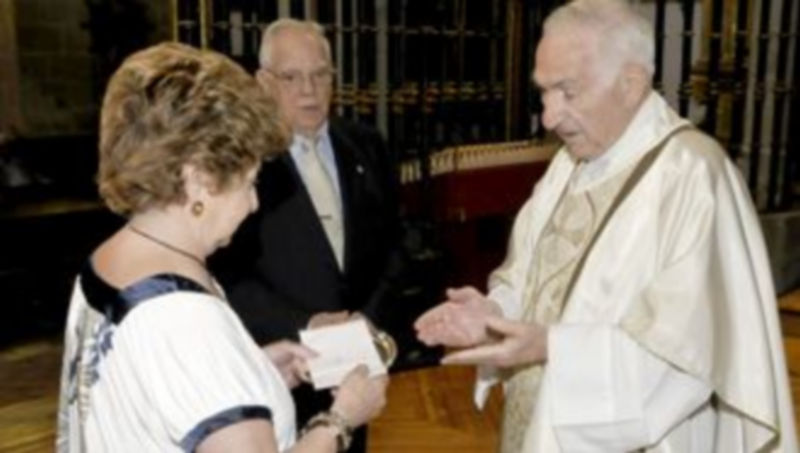 Los representantes del Centro Segoviano de Madrid